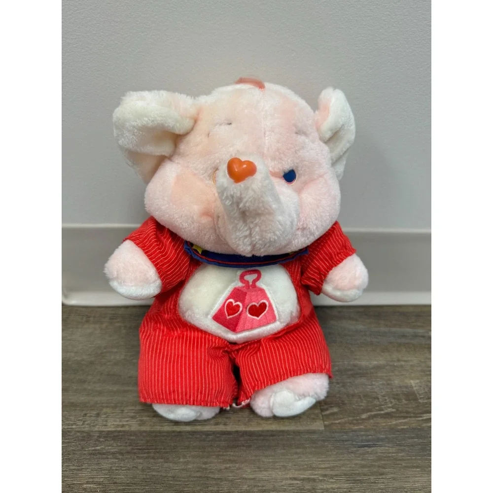 Vintage Care Bears Cousins Lotsa Heart Elephant Red Sailor Outfit Pinstripe 80s